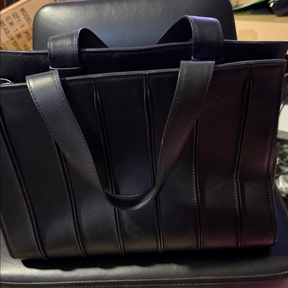 Max Mara Black Leather Tote Bag - Picture 3 of 10